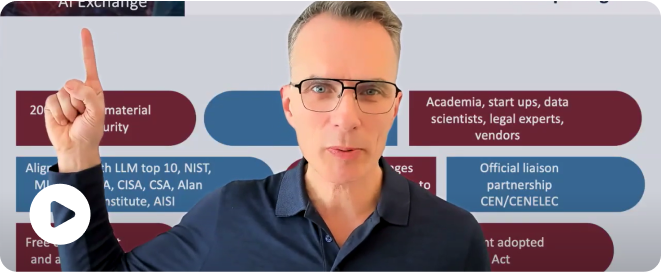 Your go-to resource on AI security: the OWASP AI Exchange in 3 minutes with founder Rob van der Veer